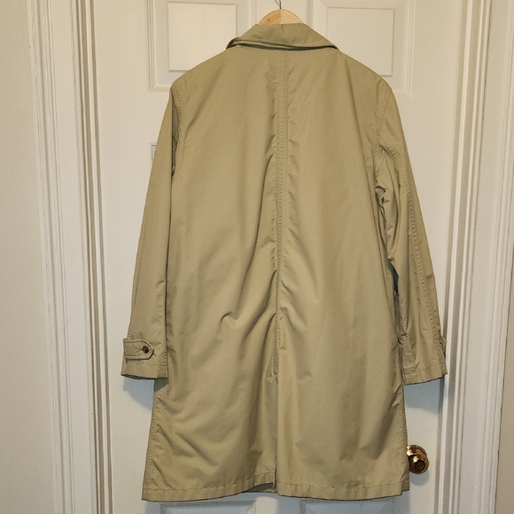 Lands End Tan Trench Coat Lightweight Classic Style - Picture 3 of 12